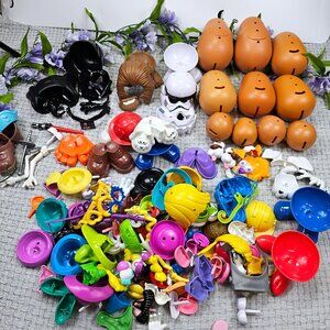 Huge Lot Potato Head Parts Incl Star Wars Darth Tater Trooper Wookie Mr. Mrs.